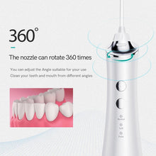 Load image into Gallery viewer, Portable Electric Oral Irrigator Waterproof USB Rechargeable Dental Water Flosser Water Jet Teeth Cleaner 5 Nozzles
