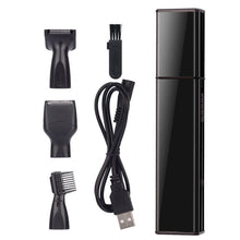 Load image into Gallery viewer, Portable 4 in 1 Rechargeable Ear Nose Trimmer Electric Close Shaver Beard Eyebrow Face Trimer Set for Men with Washable Blade
