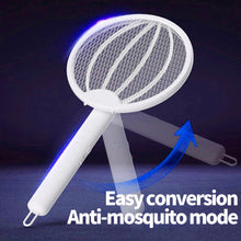 Load image into Gallery viewer, Foldable Electric Mosquito Killer Swatter USB Rechargeable Electric Household Mosquito Killer Anti Mosquito Trap With UV Light
