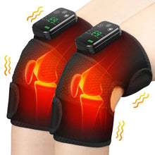 Load image into Gallery viewer, Thermal Knee Massager 3 in 1 Shoulder Knee Elbow Heating Massage Support Brace Rechargeable Vibration Pad Arthritis Pain Relief
