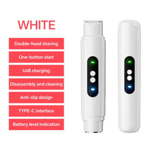 Load image into Gallery viewer, 2 in 1 Bikini Trimmer for Women Hair Removal Rechargeable Electric Razor Waterproof Dual Head Shaver Underarm Body Leg Face

