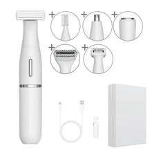 Load image into Gallery viewer, 6 in 1 Men's Intimate Area Precision Shaver Bikini Line Sensitive Pubic Hair Shaver Face Nose Beard Trimmer
