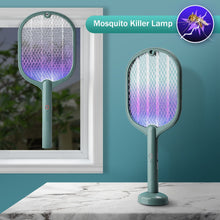 Load image into Gallery viewer, Smart Electric Insect Racket Swatter Zapper 3000V USB Rechargeable Summer Mosquito Lamp Bug Killer Trap Vertical Wall Held
