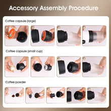 Load image into Gallery viewer, Electric Grinder Coffee Travel Handy 3 In1 Espresso Portable Coffee Espresso Maker Machine Cafe Portable Capsule Coffee Machine
