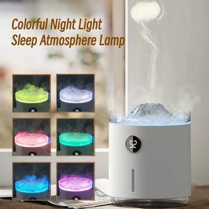 Volcano Flame Essential Oil Aroma Diffuser 350ML Smoke Circle Air Humidifier USB Ultrasonic Mist Maker Fragrance Mini Humidifier