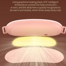Load image into Gallery viewer, Cordless Massage Heating Pad Vibration Warm Waist Belt Smart Massager For Back Or Belly Period Pain Relief Device Gift For Women
