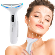Load image into Gallery viewer, LED Neck Beauty Device EMS Facial Lifting Firming Massage Beauty Machine Skin Care Vibration Facial Massager Double Chin Remover
