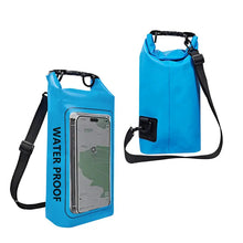 Load image into Gallery viewer, 2L Swimming Dry Bag Touch Screen Outdoor Waterproof Shoulder Kayak Trekking Beach Drifting PVC Pack Rafting Surfing Boating Bag
