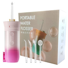 Load image into Gallery viewer, 200ml Portable Oral Irrigator Teeth Cleaner 3 Modes USB Rechargeable Dental Water Jet Flosser water Pulse Waterproof Irrigator
