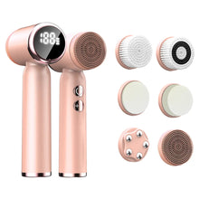Load image into Gallery viewer, LED Electric Facial Cleansing Brush 6 In 1 Face Cleaner Blackhead Removal Pore Clean Skin Rejuvenation Beauty Care Device
