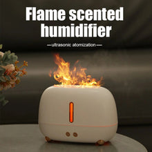 Load image into Gallery viewer, Stylish and Compact USB Flame Aromatherapy Machine with Visible Water Level Efficient 250ml Capacity Portable Desktop Freshen
