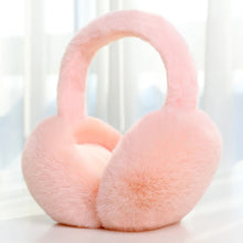 Load image into Gallery viewer, Soft Plush Ear Warmer Winter Warm Earmuffs Solid Color  Ear Cover Outdoor Cold Protection Ear-Muffs Folding Earflap Fashion
