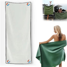 Load image into Gallery viewer, Multifunctional Outdoor Magnetic Bath Towel Coral Fleece Portable Magnet Towels Quick-drying Beach Towel Bathroom Accessories

