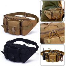 Load image into Gallery viewer, Men Tactical Waist Bag Nylon Fanny Pack Military Travel Hip Belt Bum Sports Bag Outdoor Cycling Travel Hiking Waistpack Pouch
