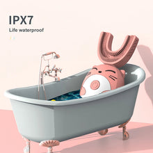 Load image into Gallery viewer, Ipx7 Waterproof Electric Toothbrush Kids U-shaped Sonic Smart Ultrasonic Tooth Brush 360 Degrees Teeth Whitening For Kids
