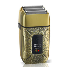 Load image into Gallery viewer, Men's Electric Beard Trimmer with 3 Heads Shaving Foil Razor Bald Head Shaver Dry and Wet Use Rechargeable with Digital Display
