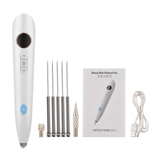 Load image into Gallery viewer, Beauty Equipment Skin Tag Remover Equipment Electric Freckle Removal Pen Home USB Charging/LCD Screen with 6 Needles Skin Care
