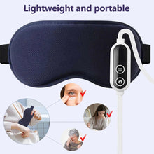 Load image into Gallery viewer, 3D Eye Mask 6 level Vibration Eye Mask 3 Level Heated Electric Steam Constant Temperature Massage Smart Timing Sleep Shading
