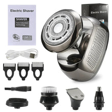 Load image into Gallery viewer, Shaver for Men Electric Shaver Bald Head Shaver 5 in 1 Hair Clipper for Bald Man Beard Trimmer Shaving Machine Bald Head Razor
