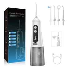 Load image into Gallery viewer, Intelligent Electric Oral Irrigator 9 Mode Smart LED Screen Portable Water Flosser Rechargeable 350ML Dental Water Jet for Teeth
