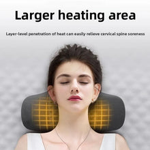 Load image into Gallery viewer, New 5 keys Rechargeable Electric Cervical Massage Pillow Memory Foam Sleep Aid Vibration Heating Wireless Neck Shoulder Pillows
