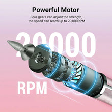 Load image into Gallery viewer, 20000RPM Electric Nail Polisher Rechargeable Nail Polisher Nails Portable Nail Drill Machine Kit Manicure Drill Salon Tool
