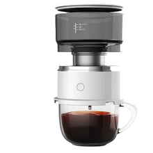 Load image into Gallery viewer, Electric Coffee Maker Portable Mini Coffee Machine 304 Stainless Steel Hand Rushing Coffee Pot for Travel Portable Home Brew Pot
