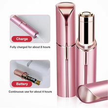 Load image into Gallery viewer, Electric Facial Hair Removal Epilator Eyebrow Lipstick Shape Painless Facial Sensitive Areas Bikini Depilator Shaver Trimmer
