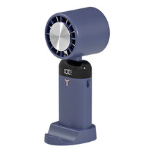 Load image into Gallery viewer, Handheld Portable Fan 3 Speed Foldable Desktop Fan USB Rechargeable 3600mAh LED Digital Display for Home Office Travel Dormitory
