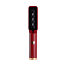 Load image into Gallery viewer, Hair Straightening Comb Portable Wireless Hair Straightener Brush for Women Fast Heating Anti-frizz Styling Comb
