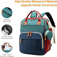 Load image into Gallery viewer, USB Mummy Bag Diaper Bag Baby Care Large Capacity Mom Backpack Mummy Maternity Wet Bag Waterproof Baby Pregnant Bag Nappy Bag

