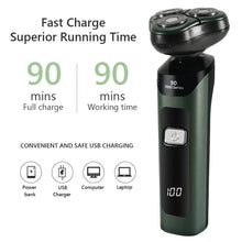 Load image into Gallery viewer, 3D 4 in 1 Electric Shaver For Men Multi-Function Electric Shaver Razor USB Car Rechargeable Whole Body Washable Shavers
