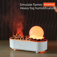 Load image into Gallery viewer, Lava Volcano Humidifier USB Aroma Diffuser with Flame Lamp Mini Desktop Electric Ultrasonic Aromatherapy Essential Oil Diffuser
