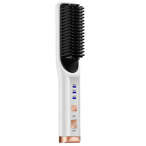 Portable Hair Straightener Curling Wireless Ion Comb USB Charge Straight Hair Brush Multifunction Straight Hair Comb women mini