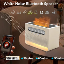 Load image into Gallery viewer, Bedroom White Noise Bluetooth Speaker Colorful Light Imitation Flame Soundbar Timed Shutdown MP3 Music Player Sleep Aid Speaker
