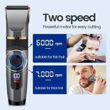 Load image into Gallery viewer, Professional Hair Trimmer Beard Trimmer Precision Trimmer Long Hair Trimmer IPX6 Waterproof Adjustable

