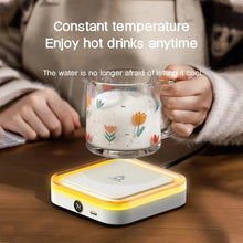 Load image into Gallery viewer, Coffee Mug Warmer DC5V USB Cup Warmer 3 Gear Temperature Heating Coasters Plate Pad for Tea Water Milk with Colorful Night Light
