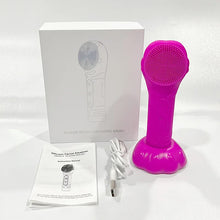 Load image into Gallery viewer, Ultrasonic Silicond Facial Cleansing Brush Waterproof Electric Skin Massager Device For Deep Cleaning

