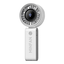 Load image into Gallery viewer, Portable Fan Summer Cool Small Fan USB Rechargeable Hanging Neck Digital Display Electric Folding High Speed Fan
