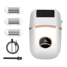 Load image into Gallery viewer, LED Rechargeable Wireless Electric Foot File Cuticle Callus Remover Machine Pedicure Tools Foot Heel Care Tool With Sandpaper
