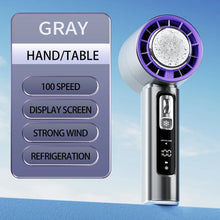 Load image into Gallery viewer, Portable Handheld Turbo Fan 100 Wind Speeds Adjustable Mini Personal Fan Battery Operated Electric Eyelash Fan
