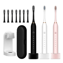 Load image into Gallery viewer, Newest Ultrasonic Electric Toothbrush Rechargeable USB with Base 6 Mode Adults Sonic Toothbrush IPX7Waterproof Travel Box Holder
