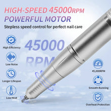 Load image into Gallery viewer, 45000RPM Nail Drill Machine Portable Nail Polish Gel Sander Electric Professional Nail Lathe With HD LCD Display Manicure Care
