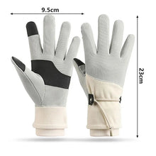Load image into Gallery viewer, 1 Pair Women Winter Warm Gloves Touch Screen Fleece Lined Windproof Gloves Thicken Warm Snow Gloves for Outdoor Cycling Skiing
