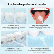 Load image into Gallery viewer, Portable Oral Irrigator Dental Water Thread For Teeth Cleaner Rechargeable Water Flosser 6 Cleaning Mode Mouth Washing Machine
