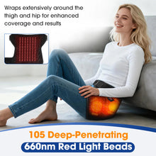 Load image into Gallery viewer, USB Electric Hot Hip Vibration Massager 3 Level Heating Hip Support Wrap Infrared 660nm LED Beads,Thigh Hip Groin Protect Belt
