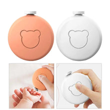 Load image into Gallery viewer, Baby Electric Nail File Manicure Scissors Low Noise Safety Nail Trimmer for Newborn Adults Infant 6 Grinding Heads Toes Fingers
