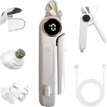 Load image into Gallery viewer, 2-in-1 Dog Cat Nail tool Ultra Quiet with Splash Guard Dog Cat Nail Trimmer LED Light Electric Pet Nail Clipper
