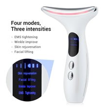 Load image into Gallery viewer, EMS Face Lifting Neck Tightening Vibrator Skin Care Red Light IPL Rejuvenation Beauty Anti-wrinkle Face Massager Device
