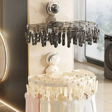 Load image into Gallery viewer, With Clips Suction Cup Sock Hanger Foldable Retractable Sock Drying Rack Waterproof Wall Mounted Drying Hanger Balcony Home
